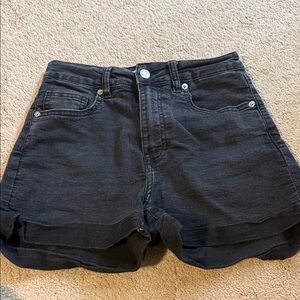 H&M Black High Waist Women's Shorts